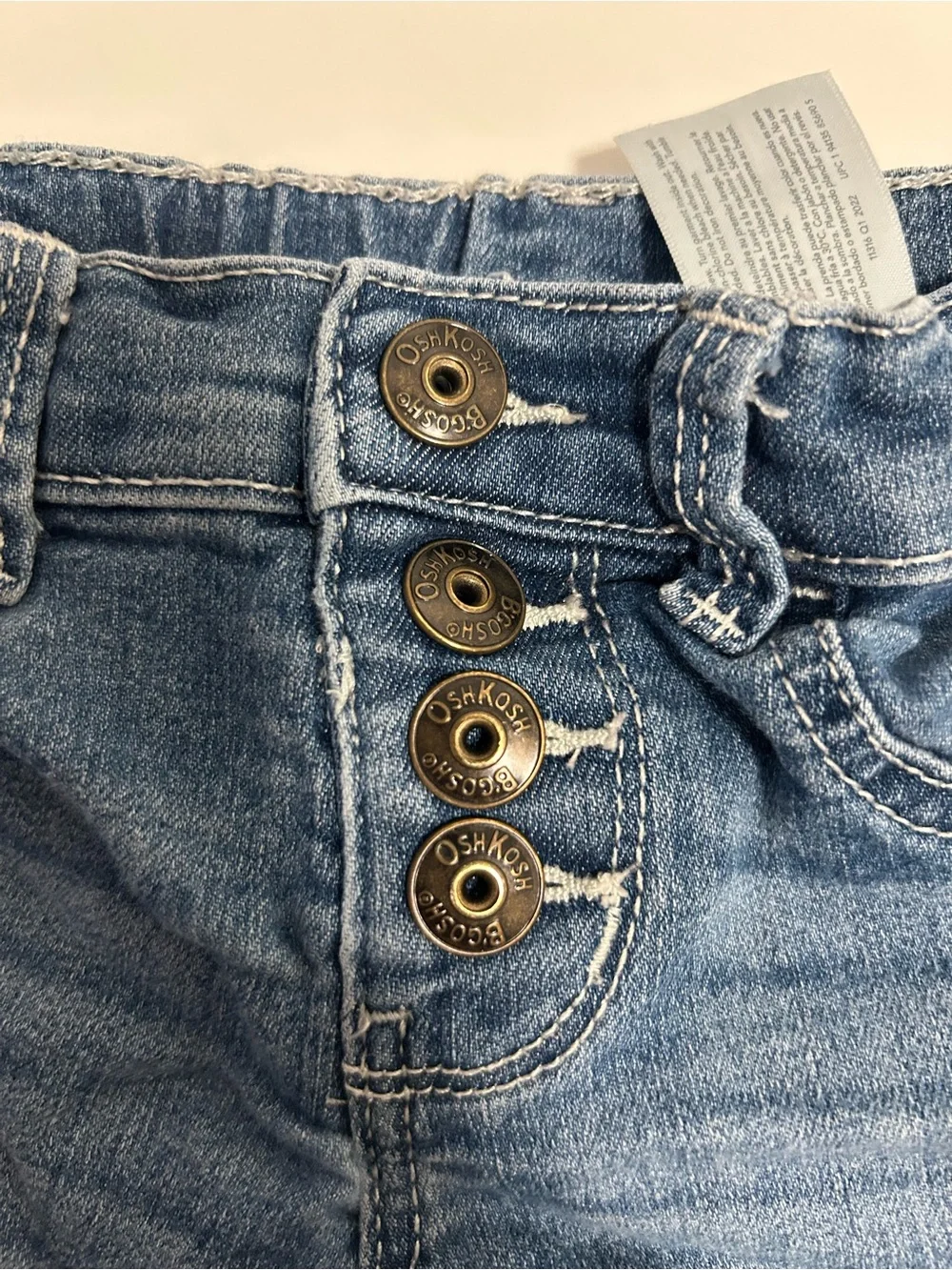 Oshkosh Denim Button-Front Kids Shorts